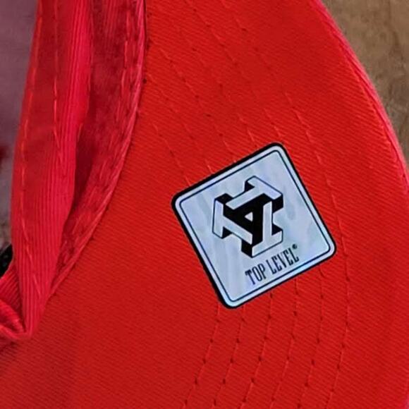 Top Level CALI Bear Embroidered Red Gold Snapback Hat California New One size - Picture 8 of 10